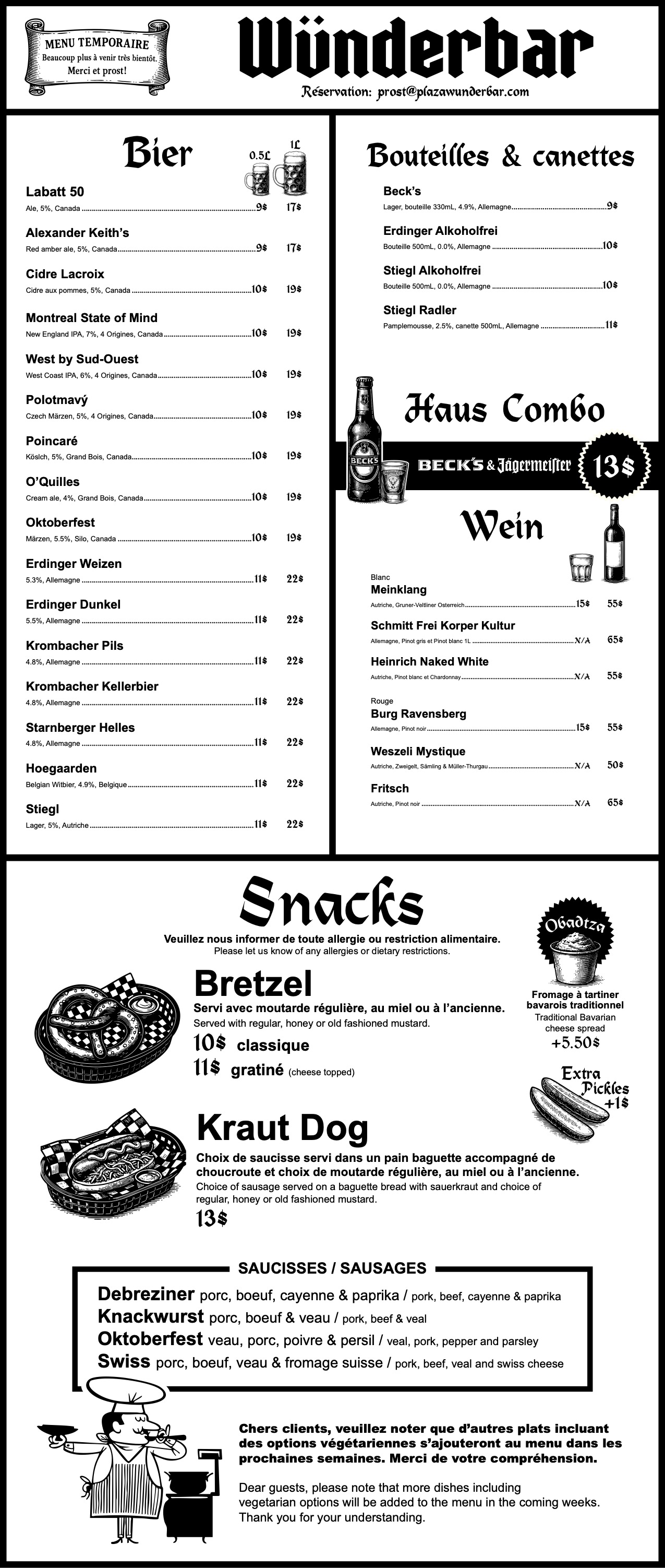 Menu Wünderbar